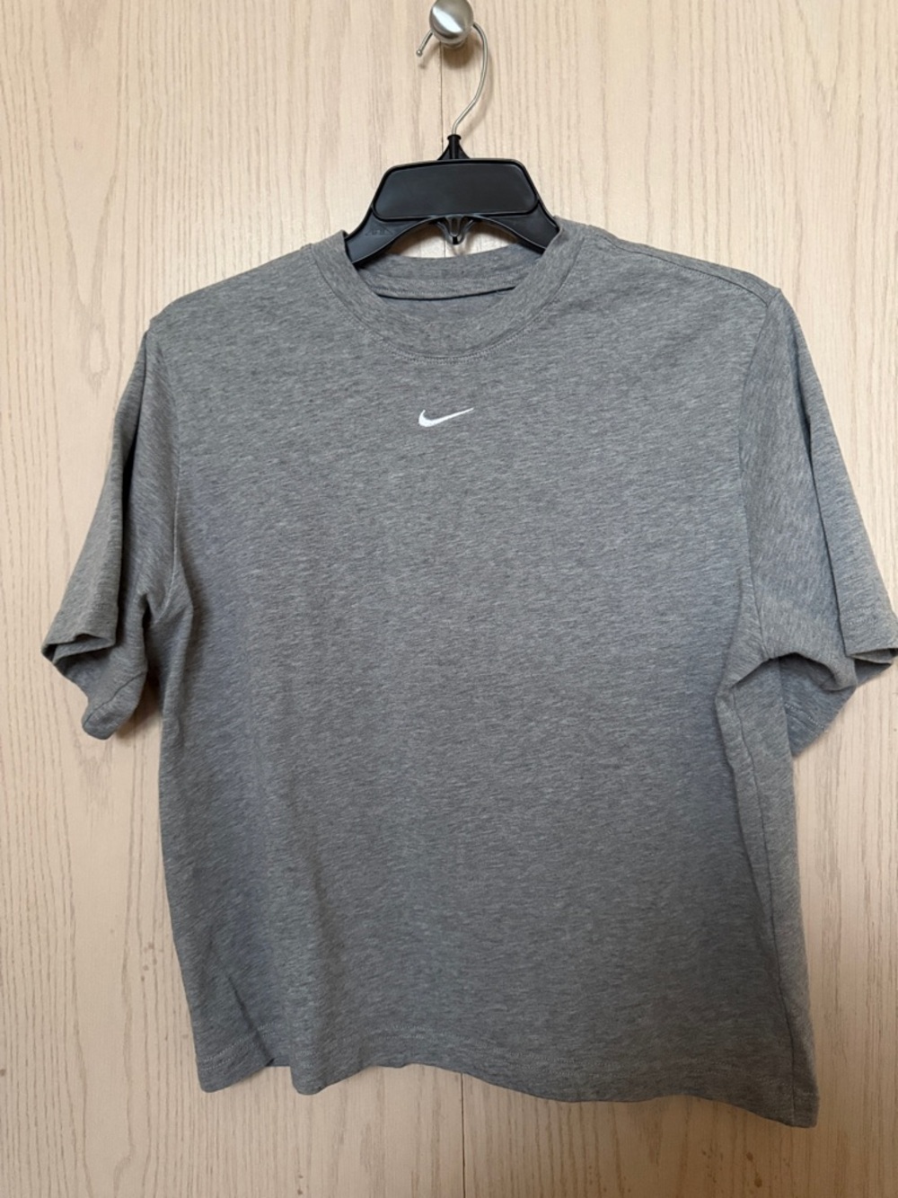 Nike Grey Short Sleeve Boxy Crewneck T-Shirt